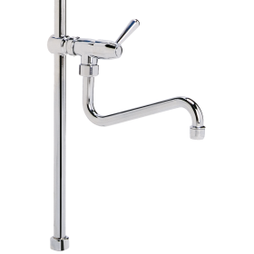 Mástil para grifo ducha con caño de 790 mm.