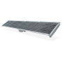 Canal colector en acero inoxidable 2500x300 mm. Salida horizontal.