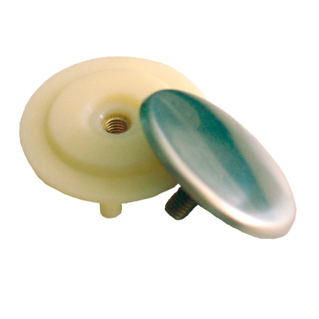 Tapón inoxidable cubre-agujeros ø42 mm.