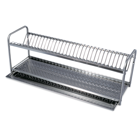 Escurridor para platos y vasos de 510x240x290 mm. Capacidad: 18 platos.