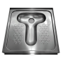 Taza turca acero inox. 750x750x133 mm.