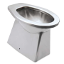 WC acero inox. 366x521x390 mm. Salida vertical