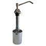 Dosificador de jabón inoxidable 500 ml. modelo encastrable 140x75x200 mm.