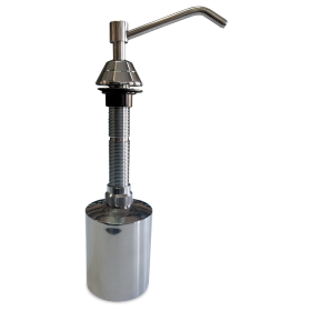 Dosificador de jabón inoxidable 500 ml. modelo encastrable 140x75x200 mm.