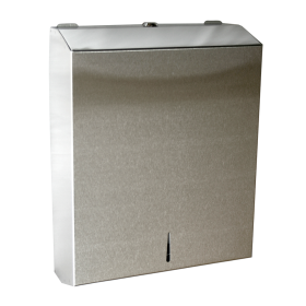 Dispensador de toallas inoxidable 400/600 servicios 280x102x369 mm.