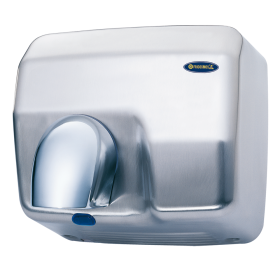 Secamanos óptico inoxidable satinado con tobera 270x200x240 mm.