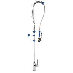 Grifo ducha inox. dos aguas monomando sobremesa 450x1300x1/2"
