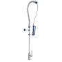 Grifo ducha inox. dos aguas monomando sobremesa 450x1300x1/2"
