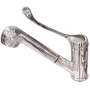Grifo monomando codo 2 aguas, ducha extensible 228x130x1/2"