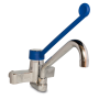 Grifo monomando codo a pared dos aguas Serie Monoblock elevado 200x205x1/2"