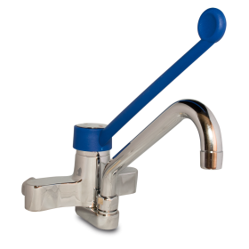 Grifo monomando codo a pared dos aguas Serie Monoblock elevado 200x205x1/2"
