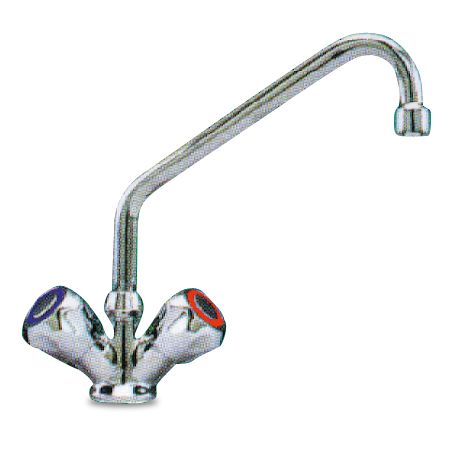 Grifo giratorio dos aguas 260x200x1/2"