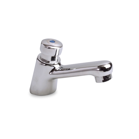 Grifo temporizado para lavabo de un agua 1/2"