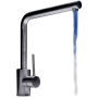 Grifo monomando acero inoxidable con leds 260x270x3/8"