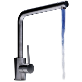 Grifo monomando acero inoxidable con leds 260x270x3/8"