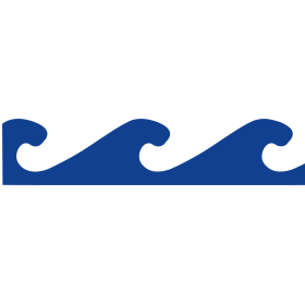 Adhesivo "Ola" para pie de mostrador de pescadería