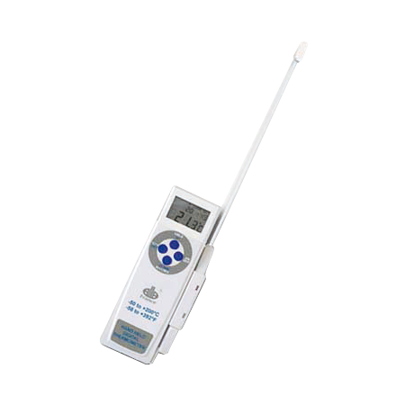 Termómetro digital con sonda larga 60x18x180 mm. De -50ºC a +200ºC. Sonda de 200 mm. y ø3.5 mm. Cable: 1000 mm.