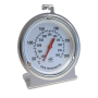 Termómetro digital redondo inox para horno De -50ºC a +300ºC