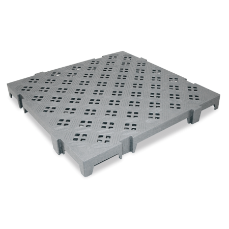Loseta antideslizante gris 1000x500x50 mm.