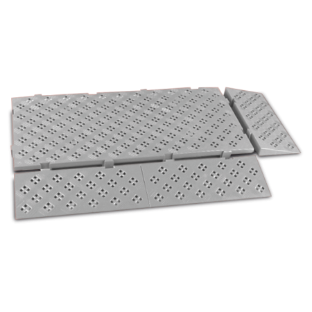 Loseta rampa gris 500x200x50 mm.
