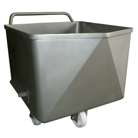 Carro bañera para elevador 200 lts. 740x655x695 mm.