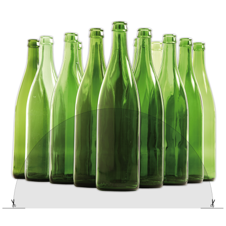 Adhesivo "Reciclaje Cristal" para contenedor reciclaje