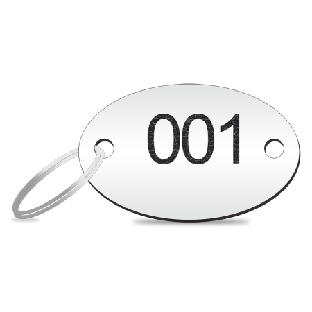 Juego de llaveros numerados 1-6 para consigna