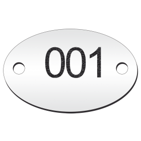 Juego de placas numeradas 1-6 para consigna
