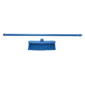Cepillo con palo uso alimentario polipropileno azul 1500 mm. Dimensiones: 1500x50x300 mm.