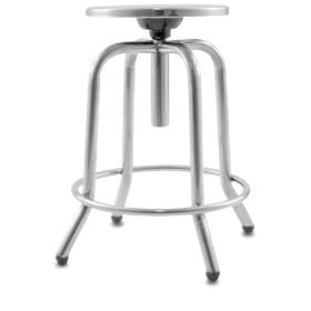Taburete inoxidable ø290x640 mm.