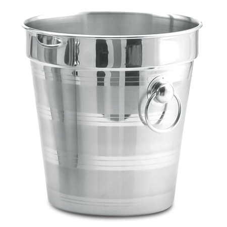 Champanera en acero inox 3,8 lts 200x200 mm.
