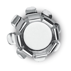 Tapón de corona acero inox ø40x20 mm.