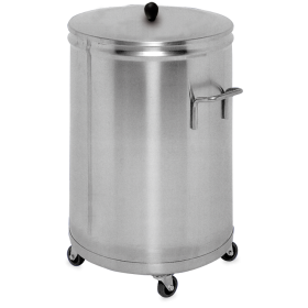 Contenedor inoxidable con tapa ø400x600 mm. Capacidad: 60 lts.