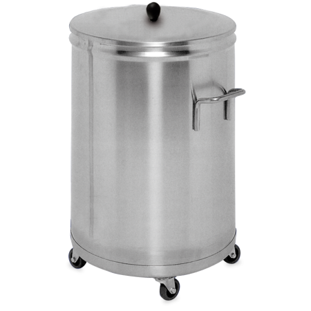 Contenedor inoxidable con tapa ø400x600 mm. Capacidad: 60 lts.