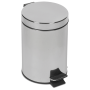Papelera inox. con tapa y pedal ø290x495 mm. Capacidad: 30 l.