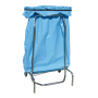 Contenedor porta-bolsas inox sistema "tijera" 470x570x1000 mm. Apertura a pedal. Capacidad: 100 lts.