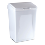 Contenedor de plástico con tapa 420x320x600 mm. Capacidad: 55 l.
