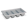 Tapa para cubertero plástico gris Gn 1/1 325x20x530 mm.