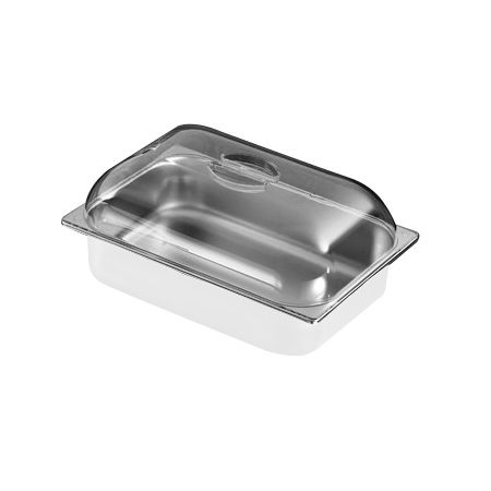 Tapa policarbonato para cubeta de heladería 360x250 mm.