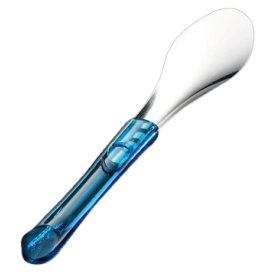 Espátula para helados acero inox / PETG azul 260 mm.