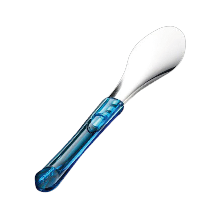 Espátula para helados acero inox / PETG azul 260 mm.