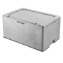 Contenedor de aislamiento térmico para cubeta Gn 1/1-120 mm 600x400x170 mm. Interior: 540x340x110 mm.