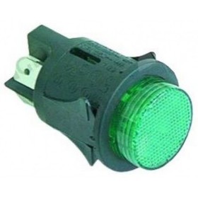 Interruptor Rojo Ø25mm 230V Bipolar