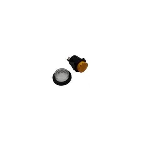 Pulsador Ambar Ø25mm 230V Con Funda LB