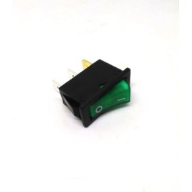 Interruptor Verde Unipolar 230V 16A 30x11mm