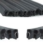 Burlete 17x10mm Perfil Caucho Negro (1m)