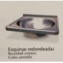 Lavamanos integral registrable un pulsador dimensiones 450x450x1250 mm