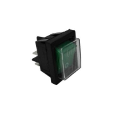 Interruptor Verde Funda 30x22mm 16A 230V