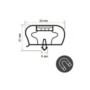 Burlete 582x428mm Pvc Gris